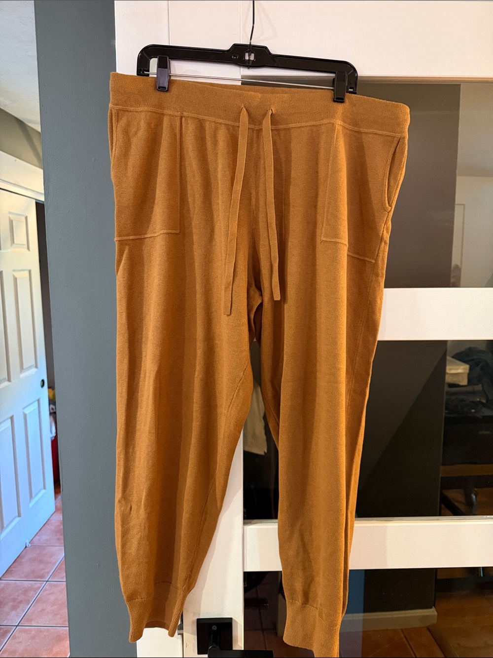 J. Crew Women’s Drawstring Joggers in Mustard Brown